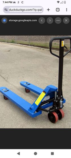 Hand truck pallet jack