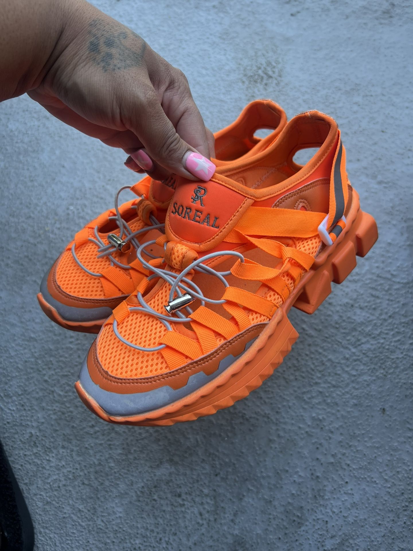 GSUWOO Shop So Real Maze Runner Shoes Neon Orange Size 8