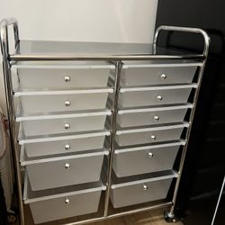 12 drawer rolling cart