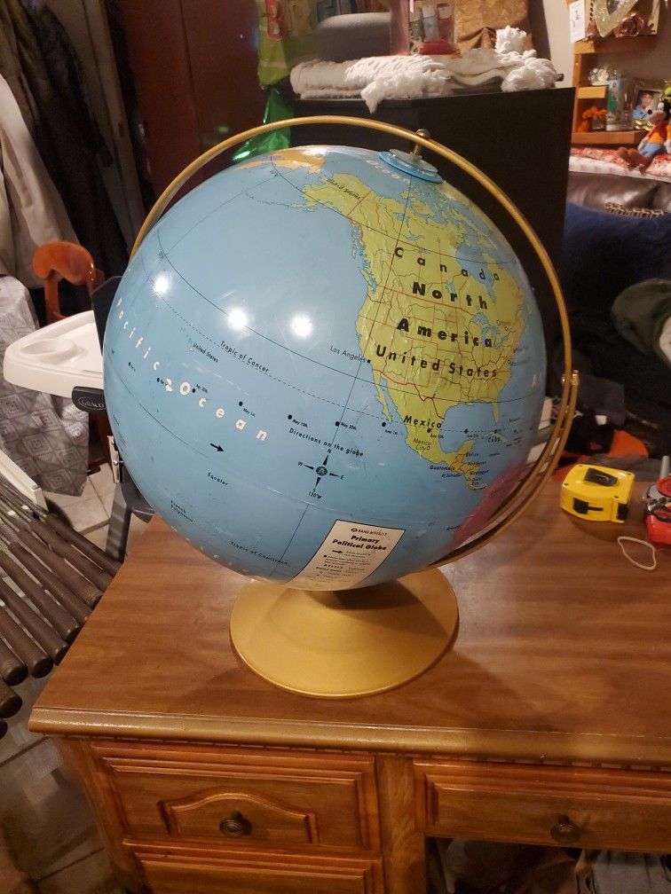 Vintage Rand Mcnally Globe