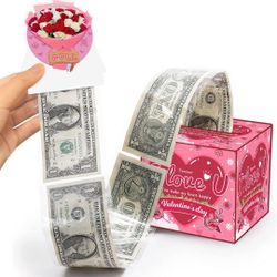 Money Box for Cash Gift, Money Gift Boxes for Cash, Money Holder for Cash with P