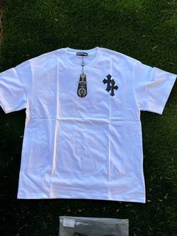 Chrome heart tee, size large