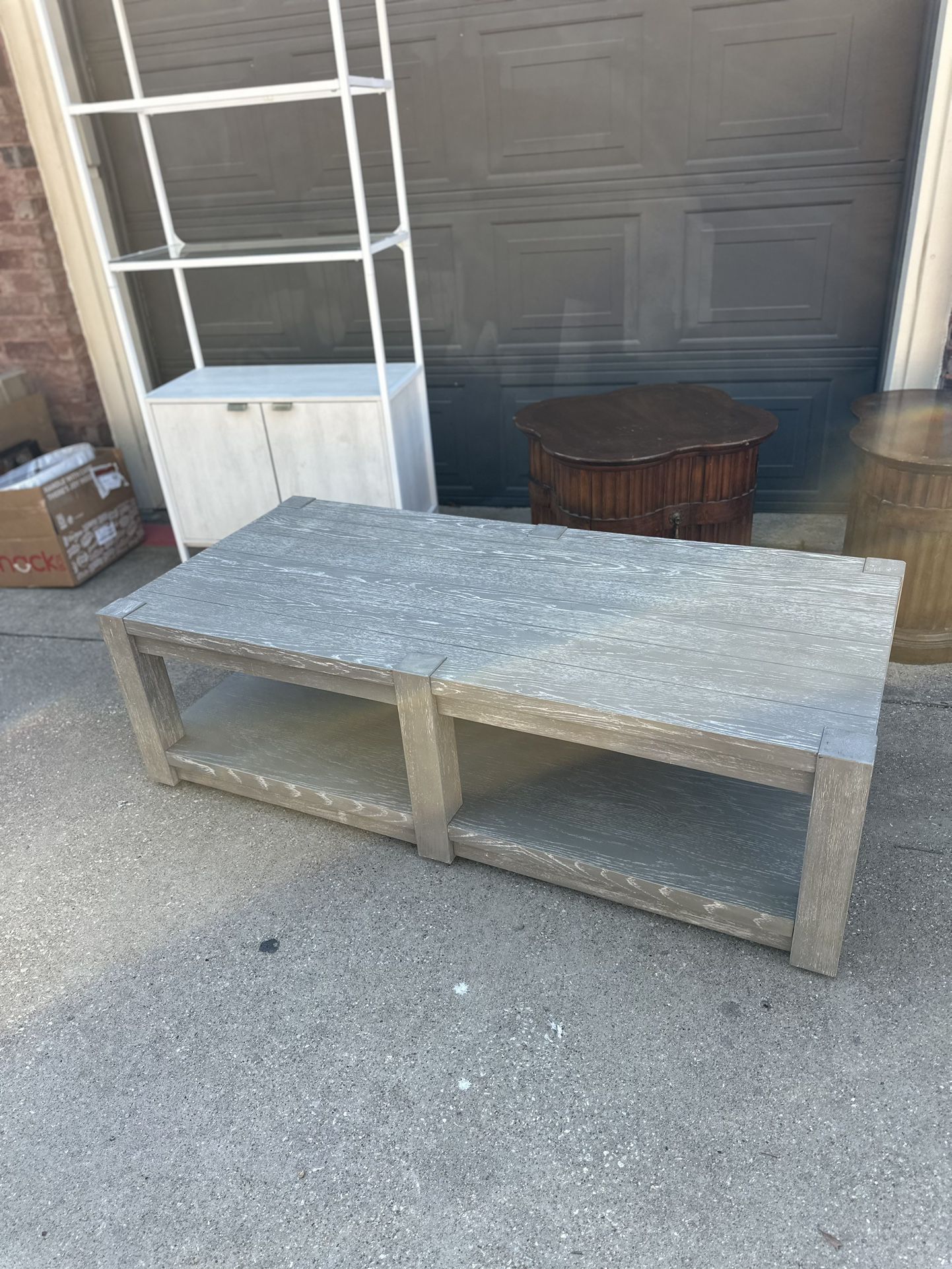 Large Calico Gray Coffee Table