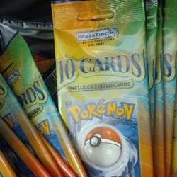 10 pack pokemon cards