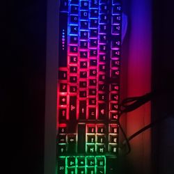 Keyboard + Mouse Combo Led Lights Gamer These Horseman 1910