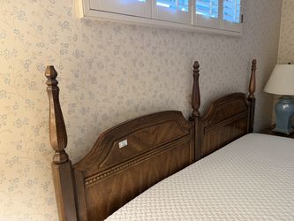 Solid Wood Queen Headboard Set