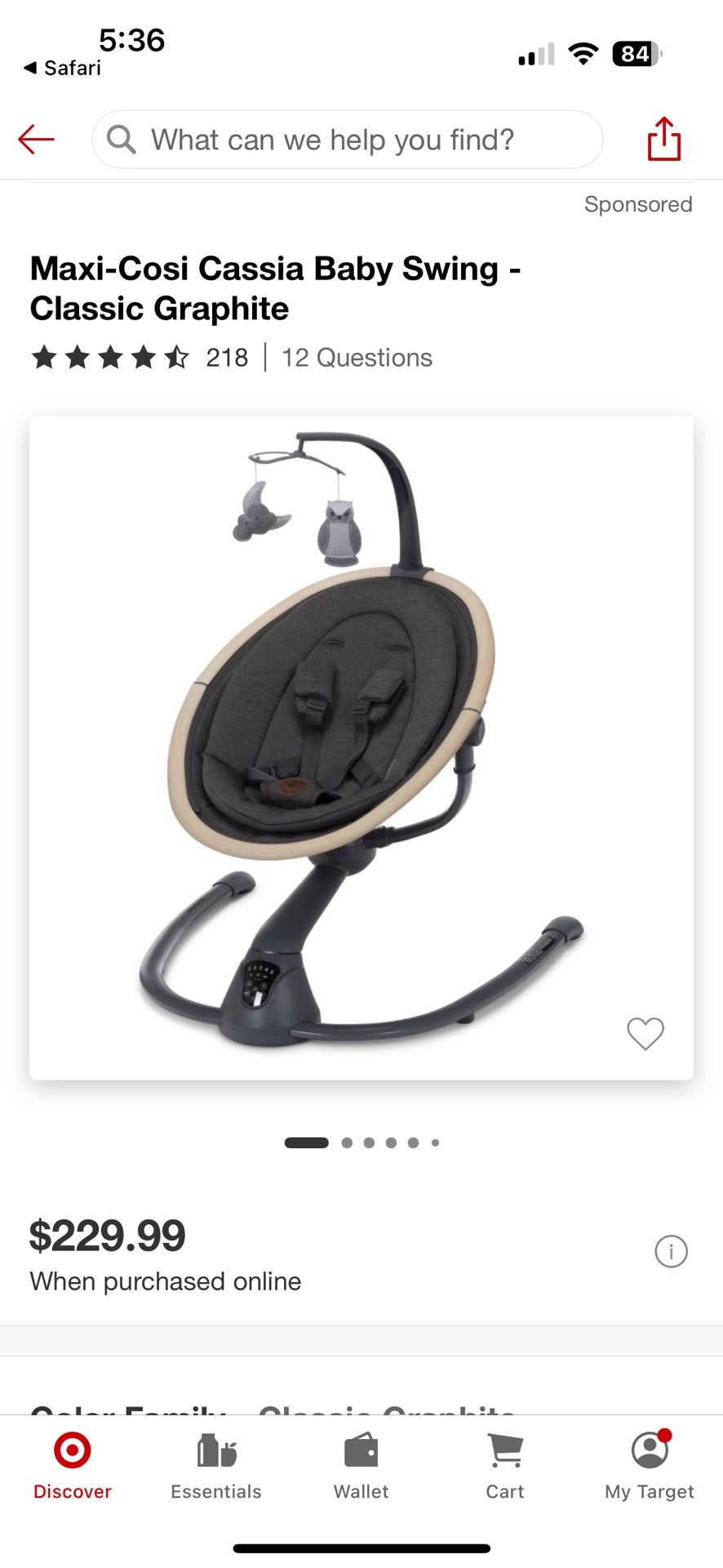 Maxi Cosi Baby Swing [if U see Post It’s Available So Don’t Ask]