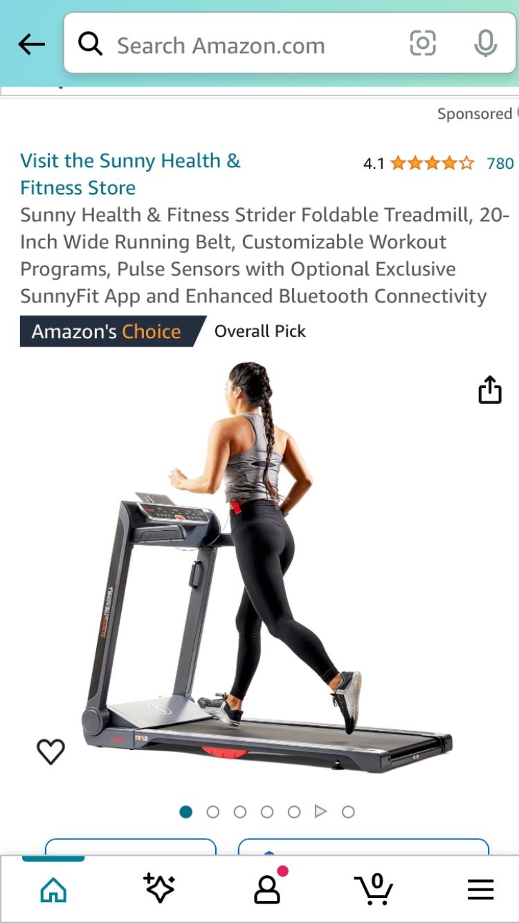 SUNNY HEALTH Fitness Smart Treadmill LOPRO Deck NEW 