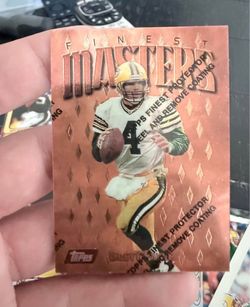 1997 Topps Finest Master Brett Favre Insert M30 – Peel Intact