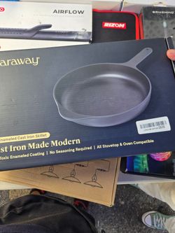 Caraway Enameled Cast Iron Skillet