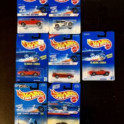 Hot Wheels Ford Performance Lot – First Editions + Cobra Mustang GT – Sealed
