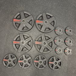 225 Pound XMark Texas Star 2” Olympic Weight Plates