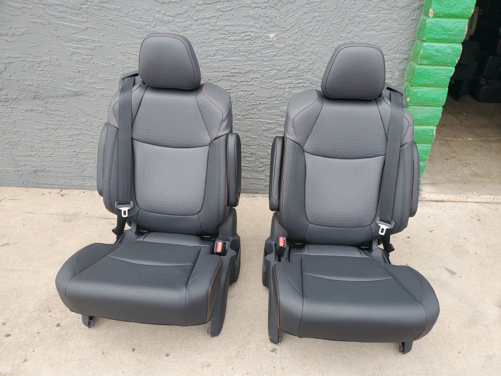 BRAND NEW BLACK LEATHER BUCKET SEATS WITH SEATBELTS for Sale in Phoenix, AZ OfferUp