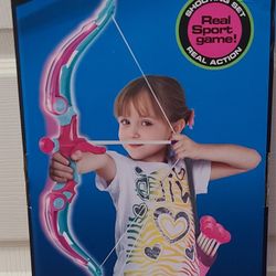New Light Up Archery Bow and Arrow Set With Target
