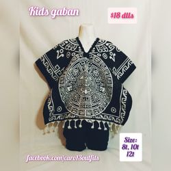 Gaban De Niño.. Boy's Ponchos.. Gaban Afelpado