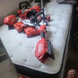 Milwaukee Tools  With2 charges.I only have one battery