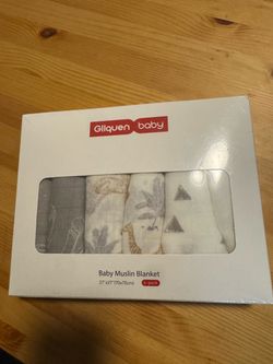 Gliquen Baby Muslin Blankets 6-Pack