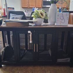 Frisco "Venice" Dog Crate Credenza & Mat Kit, 53 x 24.3 x 27.2 inches