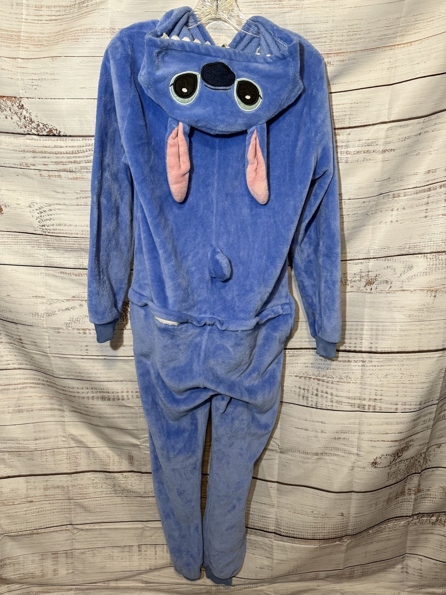 Stitch Fleece Onesie (Size adult med)