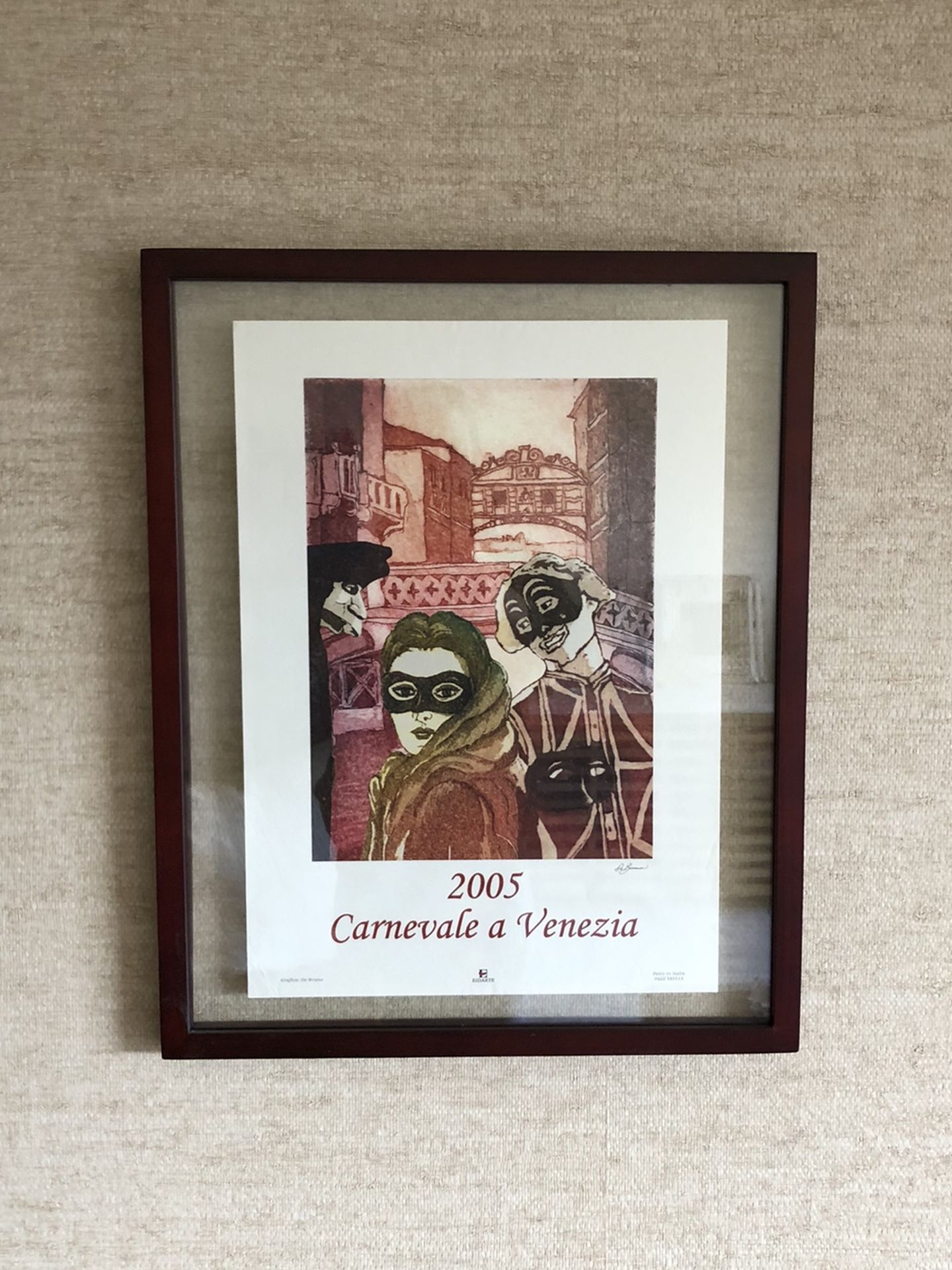 Framed Venice Carnivale Print