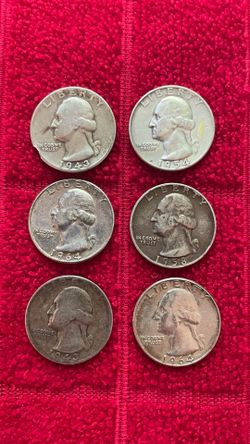 (6) Silver Quarters $150.00 CASH, TEXT FOR PRICES.