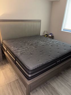 King Size bed frame with storage