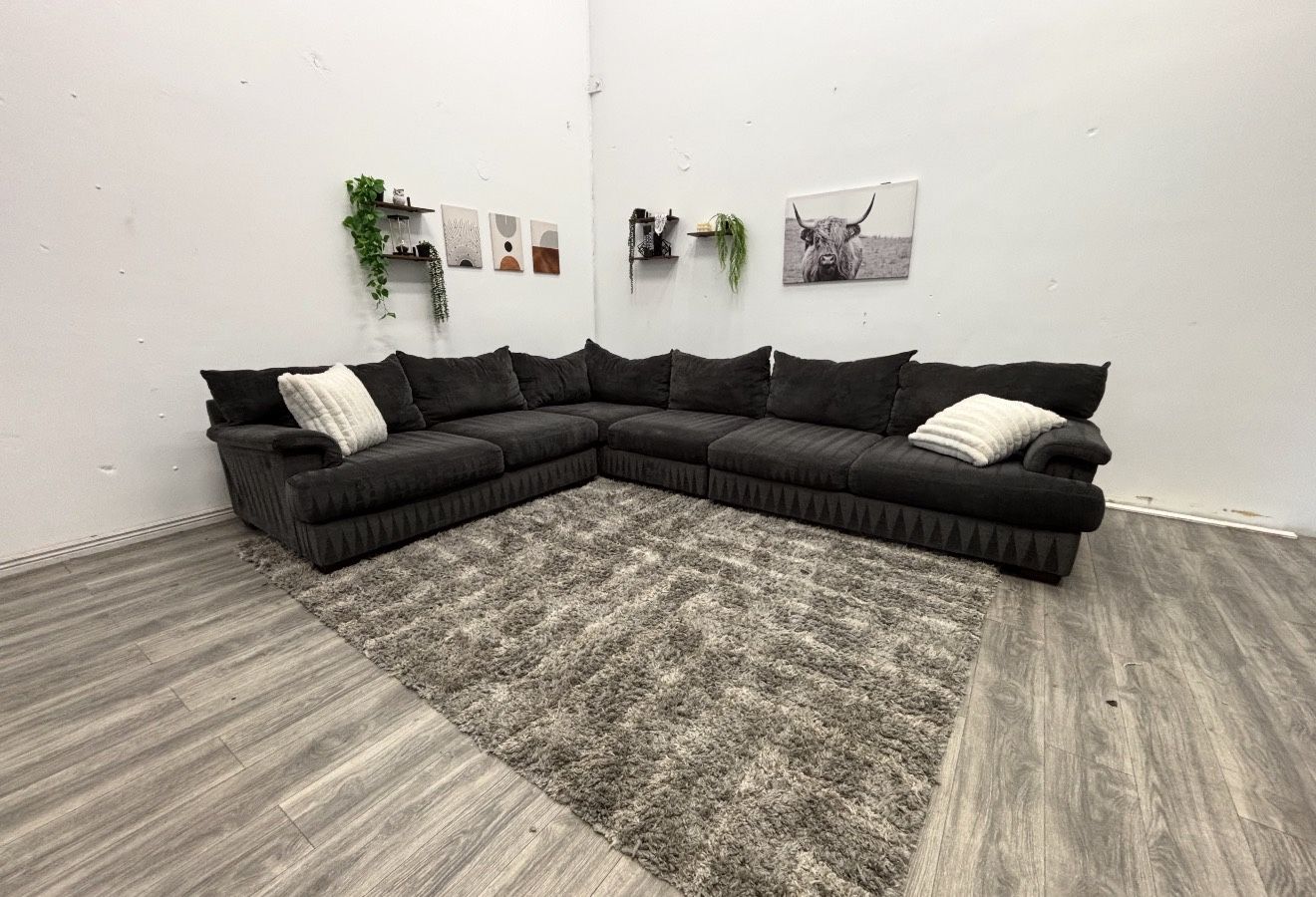 Huge Gray Sectional Couch - Free Delivery