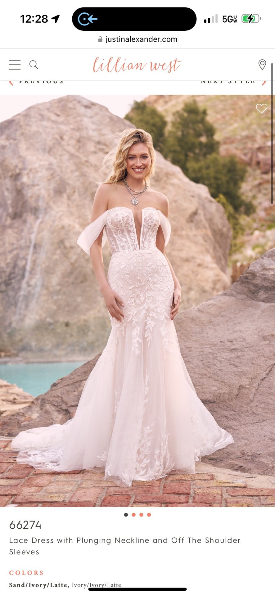Lillian West Wedding Dress 66274
