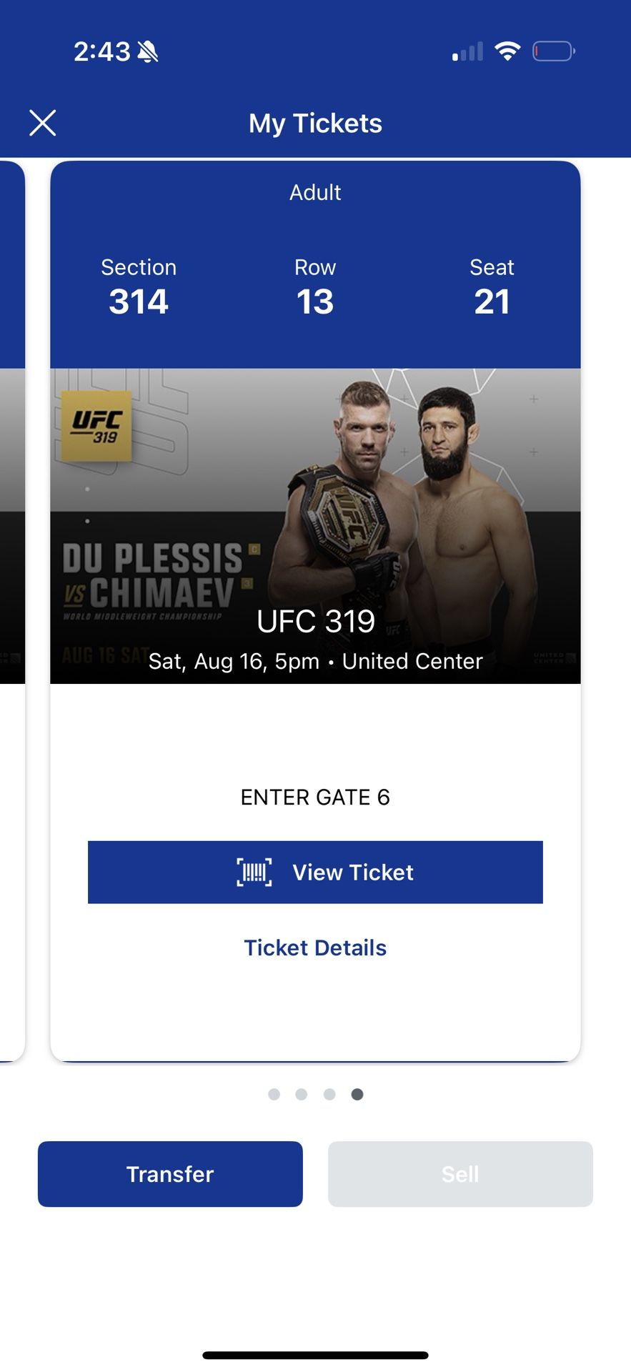UFC 319 Tickets 