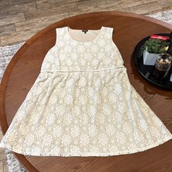 Plus Size Ivory Lace Dress 3X 