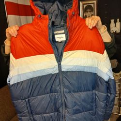 Men's XXL Hooded Puffer Jacket by Goodfellow & Co.