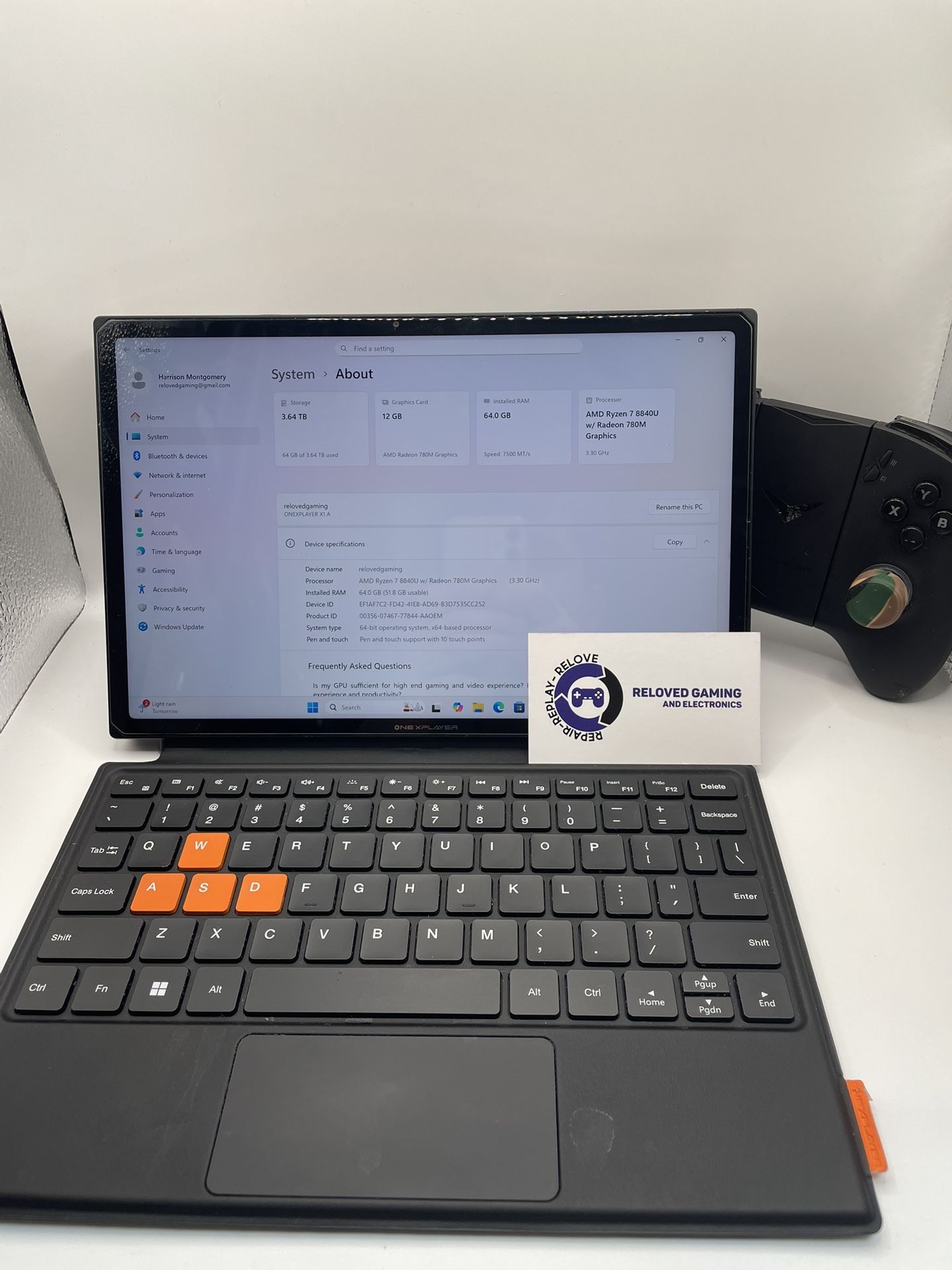 OneXPlayer X1 A - 4TB storage - 64GB RAM - Ryzen 7 8840U - In Fantastic Condition - For Sale Or Trade