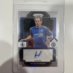 2022-23 Panini Prizm Premier League Autograph Auto Card : Arjen Robben #A4