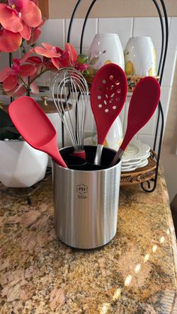 Princess House set de 4 utensils y base giratoria