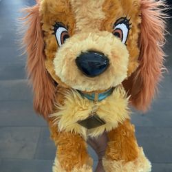 Vintage 2000 Disney World Lady Plush Lady & the Tramp Excellent Condition $30