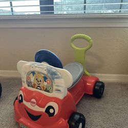 Fisher-Price Laugh & Learn 3-in-1 Smart Car Interactive Infant Walker & Toddler 