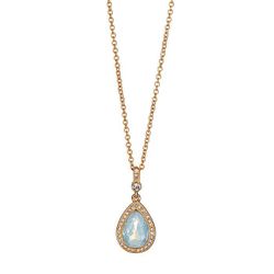 Pear-Shaped Opalesque Necklace