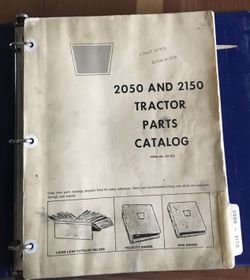 Oliver Vintage 2050, 2150, Tractor Parts Catalog