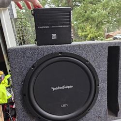 Rockford Fosgate 12" Sub Ported Box And Amp