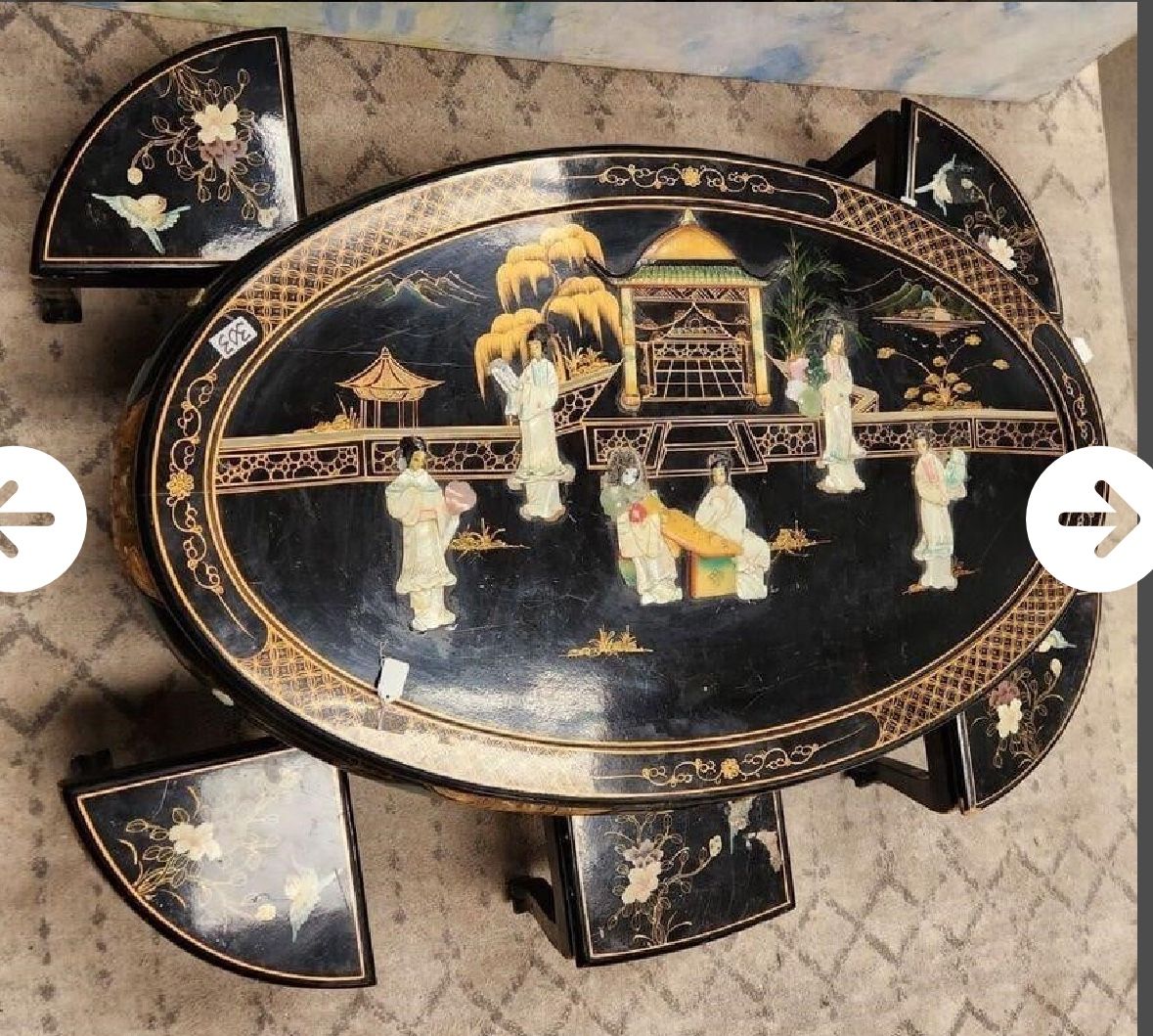 Asian Nesting Table Coffee Table (delivery Available)