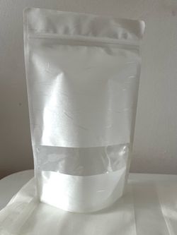 Resealable Bags w/ clear Window Matte White ( 7 “x 10”)