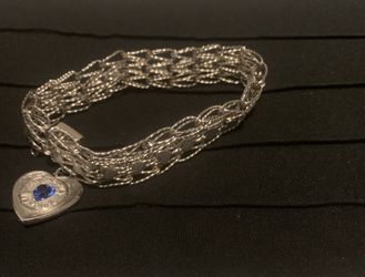 Vintage sterling charm bracelet