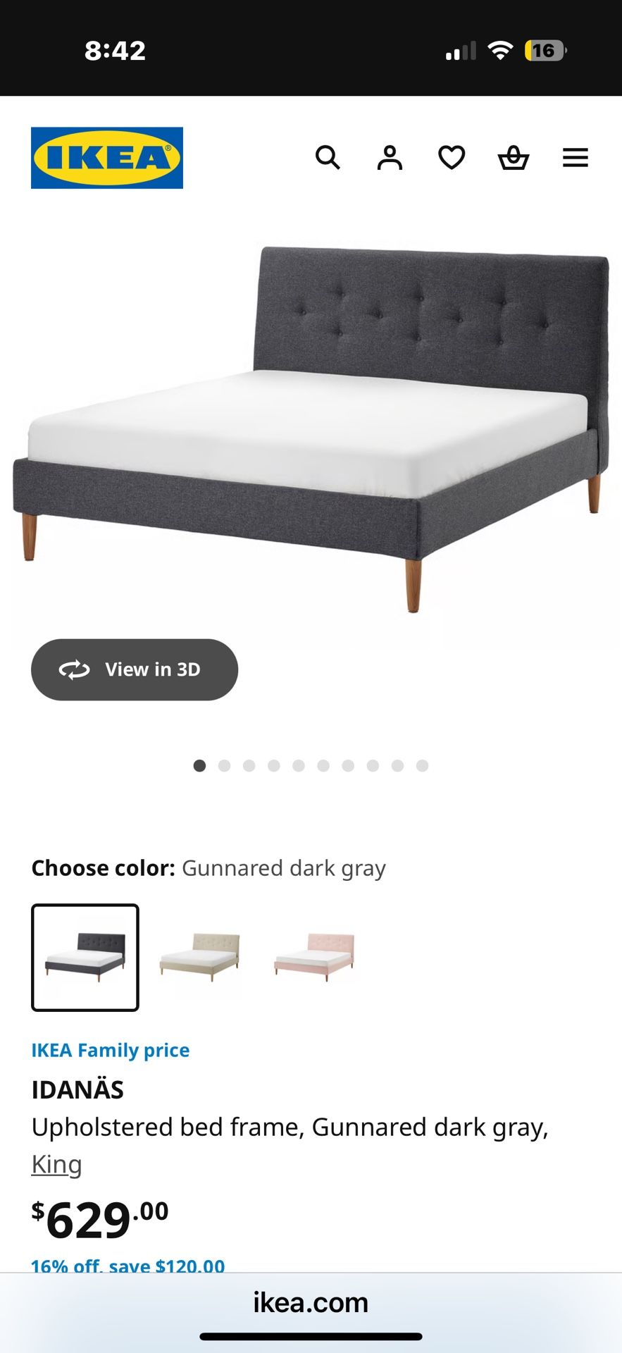 Queen Bed frame And Mattress