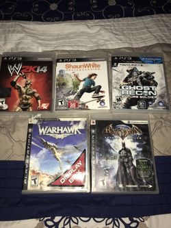 PS3 games. $15 EACH.( Read Description )