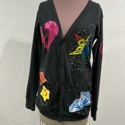 Made in USA Year Zero London Embellished Sweater - Small / XS