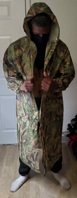 Camouflage Rain Jacket Coat