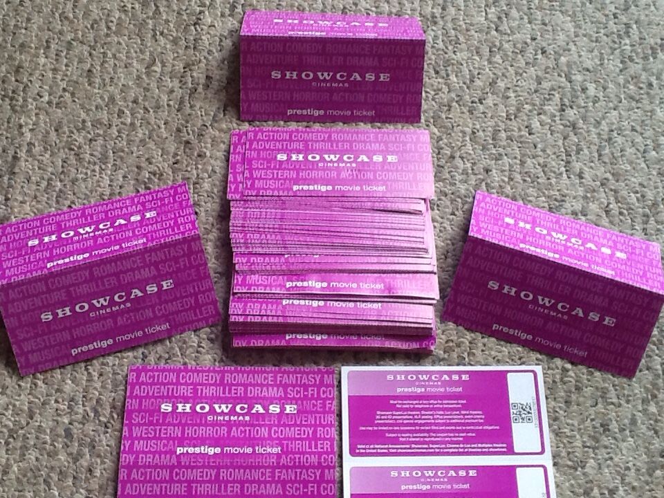 SALE Showcase Cinemas Movie ticket no expiration date For $7.00 each one movie ticket! Read description!