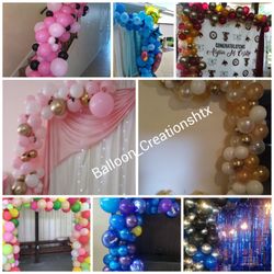 Balloon garlands. Guiernalda de globos