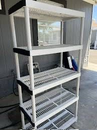White Plastic Storage Shelving Unit