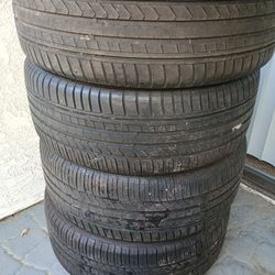 4, Kunimoto F22 Tires, Size 245/40/20, 99w